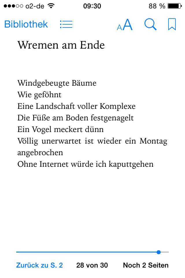 Wremen am Ende
